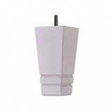 Hand Painted Tapered Wooden Sofa Leg 150mm x 75mm - Lilac