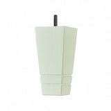 Hand Painted Tapered Wooden Sofa Leg 150mm x 75mm - Pastel Green