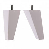 Hand Painted Tapered Wooden Sofa Leg 150mm x 70mm x 25mm – 2 pcs - Lilac