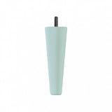 Hand Painted Tapered Wooden Sofa Leg 150mm x 50mm x 25mm - Blue Eggshell