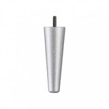 Hand Painted Tapered Wooden Sofa Leg 150mm x 50mm x 25mm - Silver Shimmer