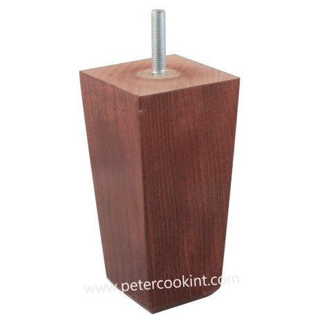 Square Tapered Feet - Mahogany Gloss Finish H135mm_D67mm (FSC 100%)