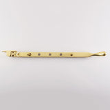 318MM BULB END CASEMENT STAY - POLISHED BRASS - 305MM - EACH
