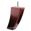 Angled Back Legs - Mahogany Gloss Finish H136mm_D74mm