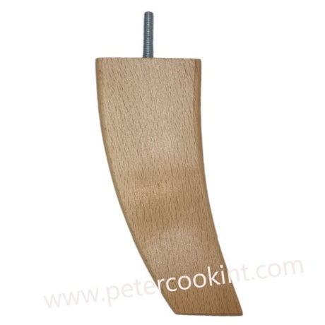 Angled Back Legs - Natural Gloss Finish H175mm_D74mm