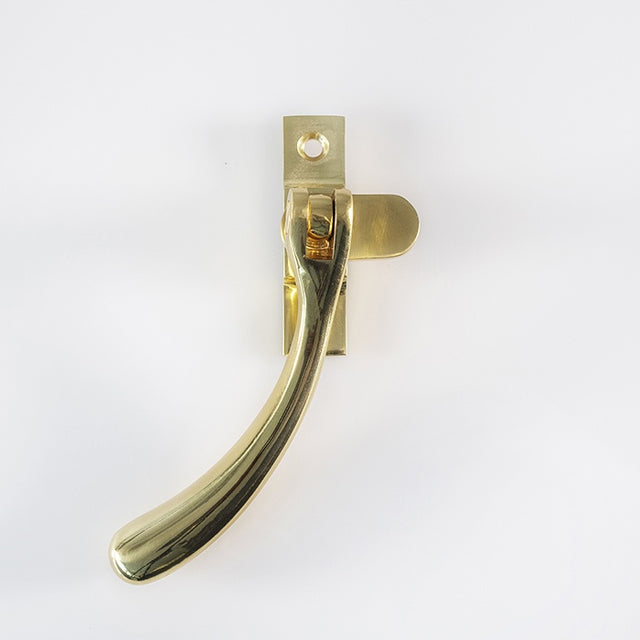 BULB END CASEMENT FASTENER (SUITABLE FOR STANDARD WINDOWS) - POLISHED BRASS - 98MM - EACH