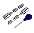 SASH WINDOW STOP - POLISHED CHROME - 25 x 16MM - PACK