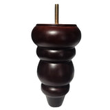 Turned Feet - Matt Mahogany H155mm_D65mm