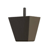 Hand Painted Tapered Wooden Sofa Leg 66mmx 66mm - Dark Brown