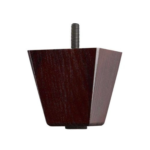 Wooden Sofa Leg 66mm x 66mm – Square Tapered Leg in a Mahogany Finish