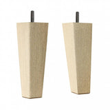 Hand Painted Tapered Wooden Sofa Leg 170mm x 53mm x 35mm – 2 pcs - Gold Glimmer