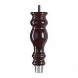Mahogany Finish Wooden Sofa Leg – D-E5053M - Chrome Cup Cap