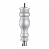 Silver Shimmer Hand Painted Sofa Leg – D-E5053S - Chrome Cup Cap