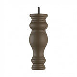 Hand Painted Wooden Sofa Leg 185mm x 66mm - Antique Brown