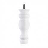 Hand Painted Wooden Sofa Leg 185mm x 66mm - Brilliant White