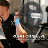 SPORTNOW 4ft Olympic EZ Curl Bar, Barbell Bar for 2" Weight Plates with Non-Slip Hand Grip 120cm