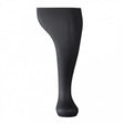 Wooden Queen Anne Leg (EX 65mm) – 9" (230mm) with Bored Wings in a Black Carbon Finish