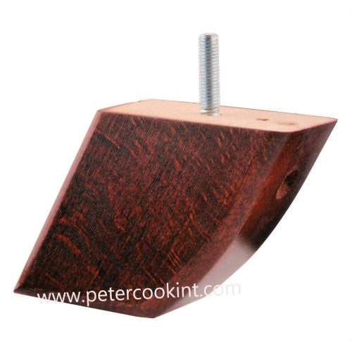 Angled Back Legs - Mahogany Gloss Finish H77mm_D84mm