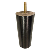 Round Tapered Feet - Black Gloss Finish H120mm_D56mm