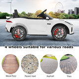 12V Jaguar F-Type SVR Kids Ride On Car with Remote control-White