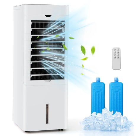 Evaporative Air Cooler and Heater with 3 Speeds and 3 Modes-White