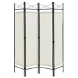 6 Feet 4-Panel Folding Freestanding Room Divider-White