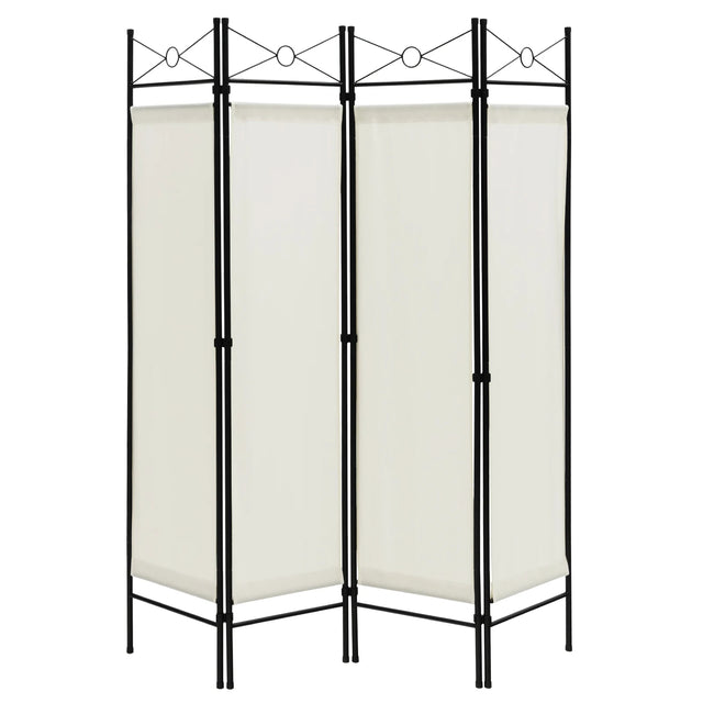 6 Feet 4-Panel Folding Freestanding Room Divider-White