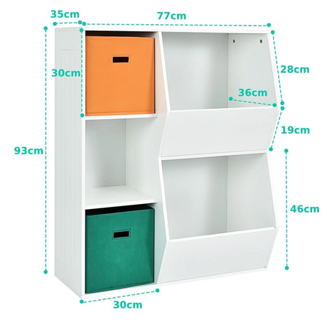 Kids Toy Storage with 2 Baskets for Kids Room