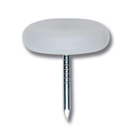 White Plastic Furniture Glides - 15mm - Box 1000