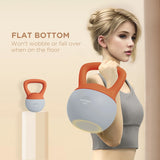 SPORTNOW 6KG Soft Kettlebell with Non-Slip Handle, for Home Gym, Weight Lifting, Strength Training, Orange/Grey