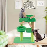 Small scratching post with lying area &amp; platforms &amp; scratching post cat tree in windmill shape
