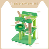 Small scratching post with lying area &amp; platforms &amp; scratching post cat tree in windmill shape