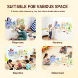 AIYAPLAY Caterpillar Busy Board with 7 Activities, for Nursery, Playroom, Home, for 3+ Years