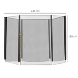 Homcom  8ft Trampoline Replacement Net, Black