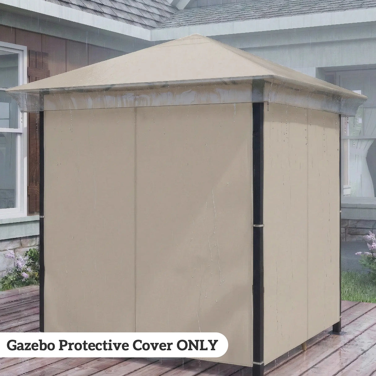 Outsunny 2 x 2 (m) Gazebo Protective Cover, Waterproof Cover for Gazebo, Canopy and Tent