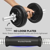 SPORTNOW 2-in-1 Adjustable Dumbbells Set, 20kg Weights Dumbbells Set with Non-Slip Grip for Strength Training, Weight Lifting, Bodybuilding, Home Gym Workout Equipment for Men & Women