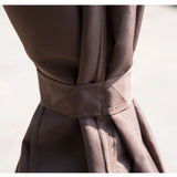 Outsunny 3 x 3(m) Garden Gazebo, Outdoor Gazebo Canopy Shelter with Curtains and Steel Frame for Lawn, Yard and Deck, Coffee