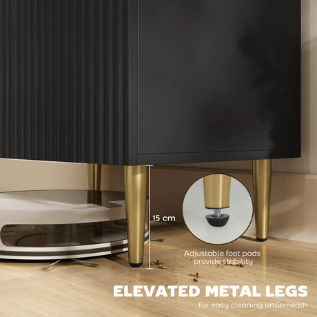 HOMCOM Adjustable Shelf Sideboard - Black