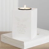 Feathers Appear Angel Wing Tealight Holder
