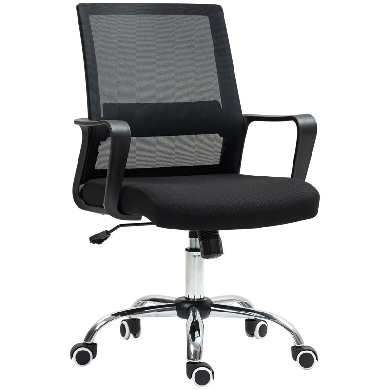 Vinsetto Mesh Back Office Chair, with Wheels - Black