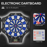 SPORTNOW Electronic Dartboard Set, with 31 Games, for Eight Players