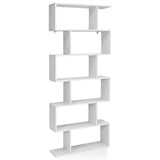 6-tier Bookshelf with Anti-Tipping Device for Office