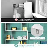 6-tier Bookshelf with Anti-Tipping Device for Office