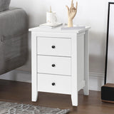 Nightstand End Beside Table Drawers Modern Storage Bedroom Furniture