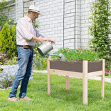 Raised bed with drainage holes &amp; transparent acrylic panels. Raised plant bed 100 x 59 x 77 cm