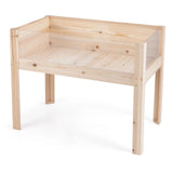 Raised bed with drainage holes &amp; transparent acrylic panels. Raised plant bed 100 x 59 x 77 cm