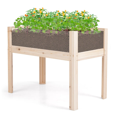 Raised bed with drainage holes &amp; transparent acrylic panels. Raised plant bed 100 x 59 x 77 cm