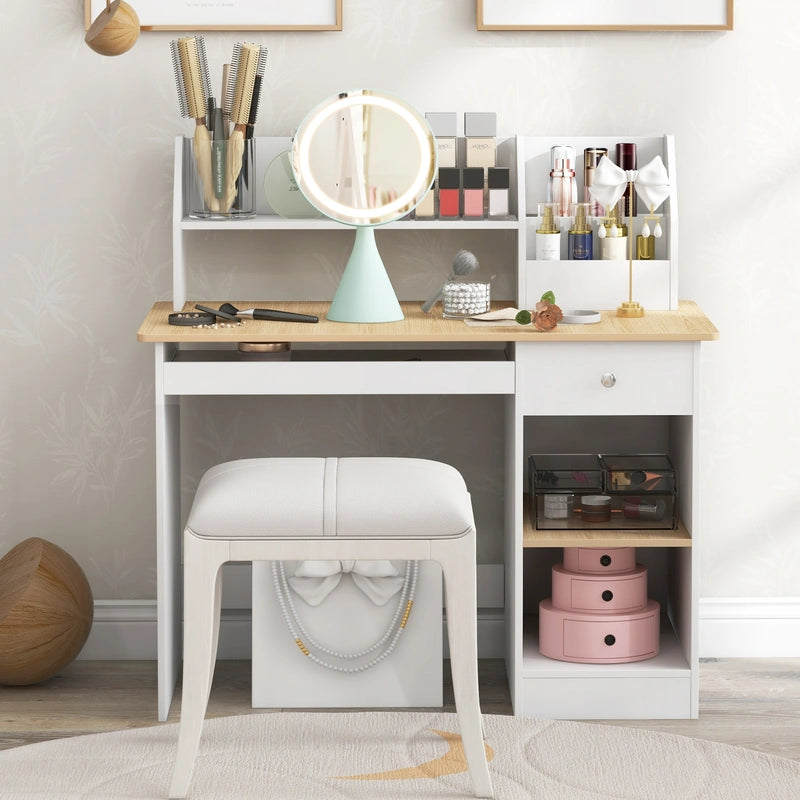 Wooden Study Desk for Kids and Teens-Natural