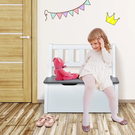 Children Activity Table with 2 Chairs and 1 Storage Bench