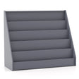 5 Tier Kids Bookshelf with Anti-Toppling Devices for Kids Room-Grey